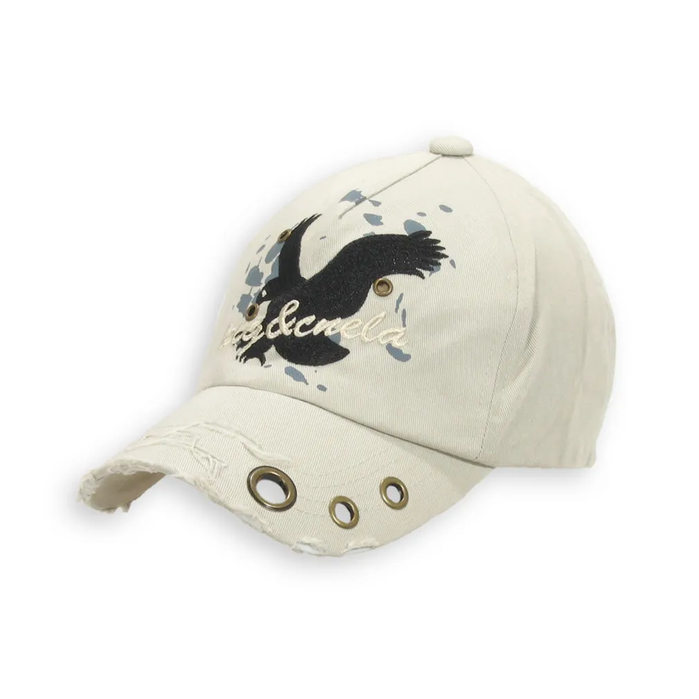 K11F Beige Cotton Baseball Cap