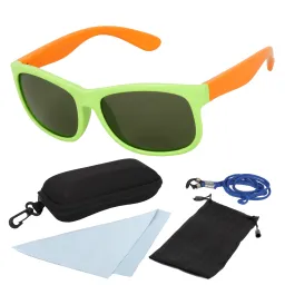 S814 P7 Green Orange Flexible Sunglasses Children'S Polarized