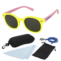 S832 P2 Yellow Pink Flexible Sunglasses Children'S Polarized