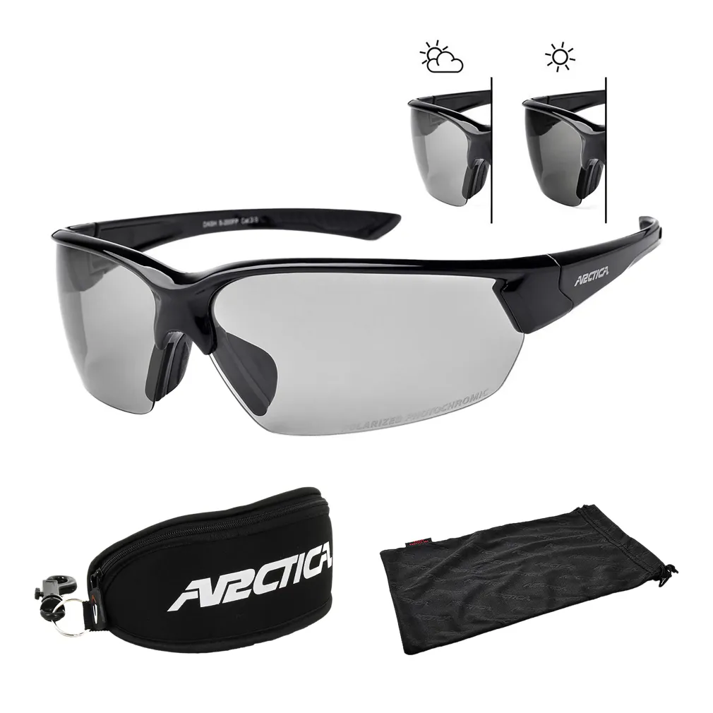 Arctica S200FP DASH Okulary Przeciwsłoneczne Fotochromowe Czarne