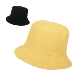 R197E Yellow-Black Hat Cotton Bilateral Bucket Fishing