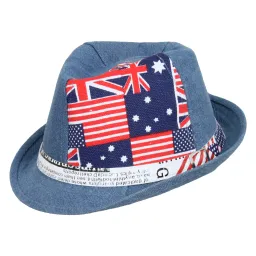 R188B Classic Hat Trilby Children'S Flag With A Belt