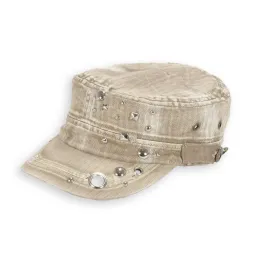 K47B Beige Patrol Cap Cotton