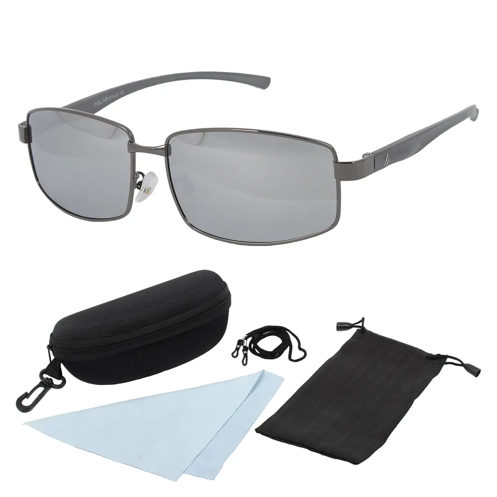 Polar Fashion 5811 Silver Polarized Sunglasses