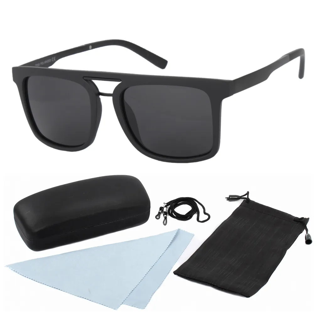 Polar Fashion HP23 C1 Black Mat Grey Polarized Sunglasses