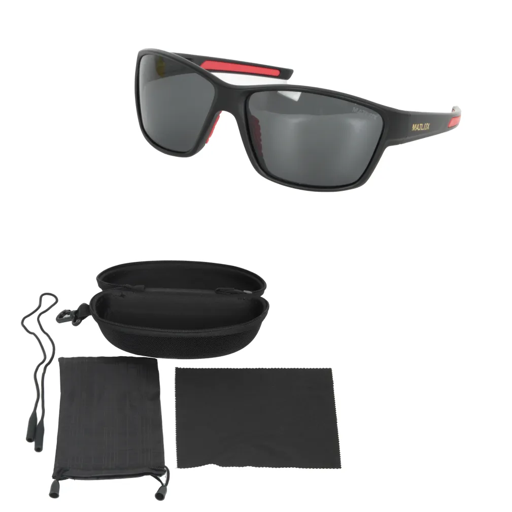 Polar Fashion P251039C1 Męskie Czarne Matowe Polaryzacyjne Okulary Przeciwsłoneczne