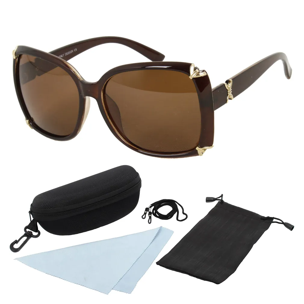 Polar Fashion 092 C6 Brown Polarized Sunglasses