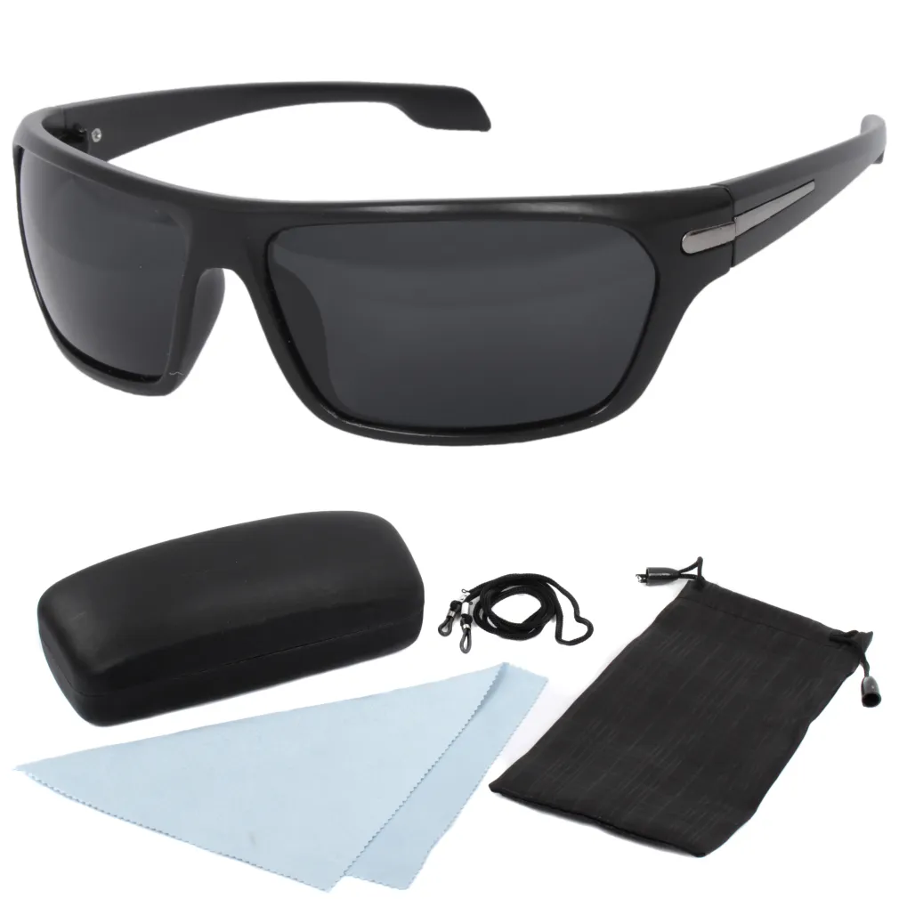 Polar Fashion P532 C1 Czarne Matowe polaryzacyjne Okulary Przeciwsłoneczne