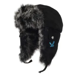 W152E Black Warm Winter Hat Children'S