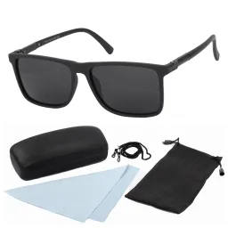 Polar Fashion HP34 C1 Czarne mat Polaryzacyjne Okulary Przeciwsłoneczne