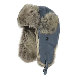 W165A Blue Eared Winter Hat Warm Eco-Leather