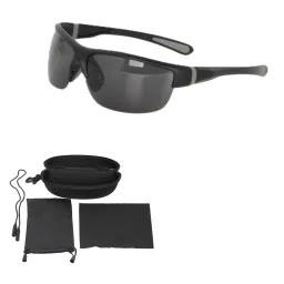 Polar Fashion P8066C1  Męskie Czarne Matowe Polaryzacyjne Okulary Przeciwsłoneczne