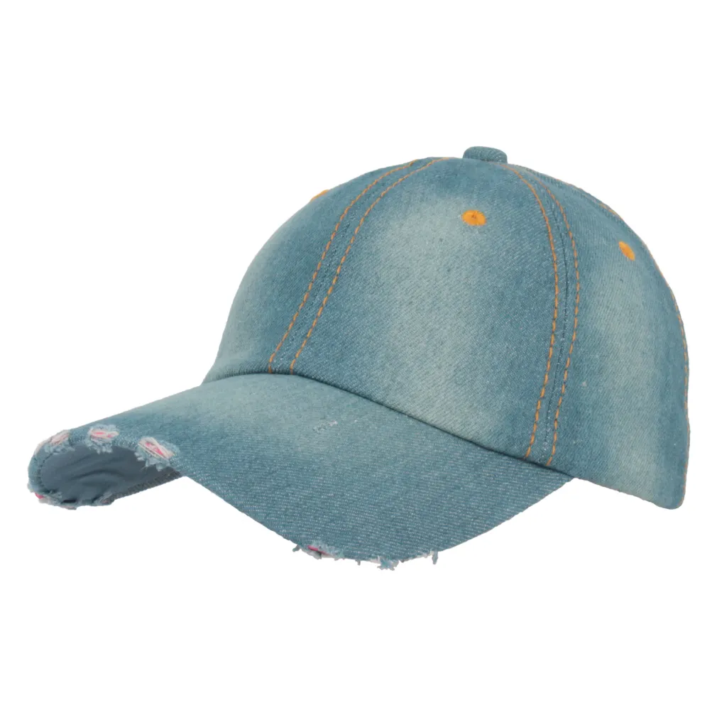 K157A Cotton Baseball Cap Smooth Chafed