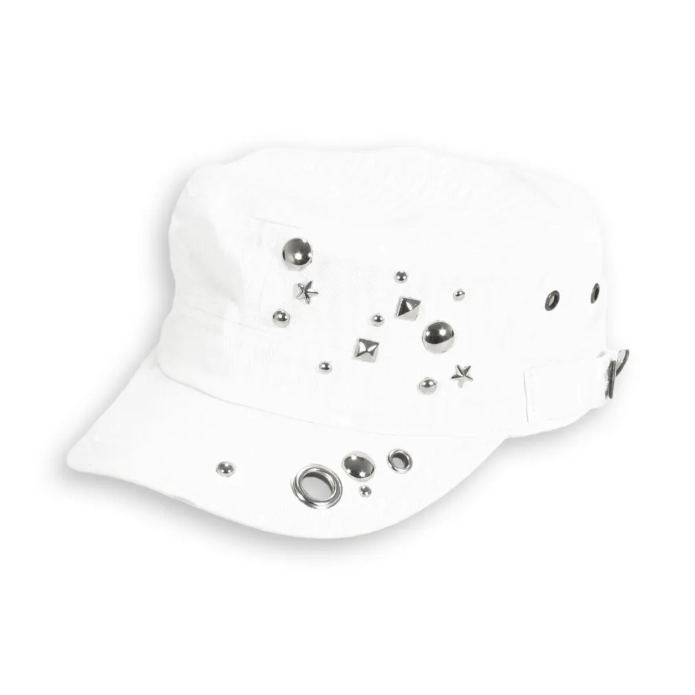 K46A White Patrol Cap Cotton