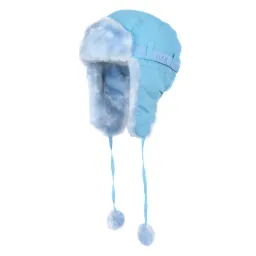 W139A Blue Warm Winter Children'S Eared Hat