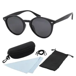 Polar Fashion P6046 C3 Black Shiny Polarized Sunglasses