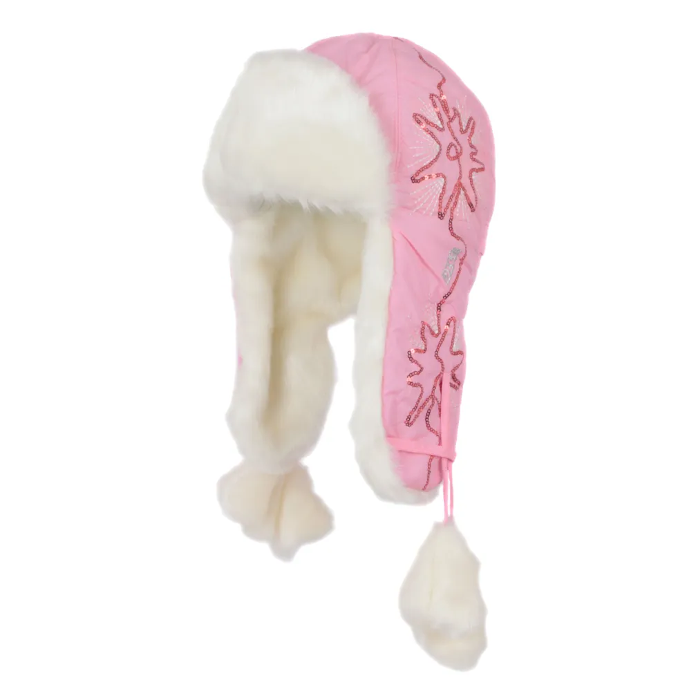 W145A Pink Winter Warm Eared Winter Hat With Ortalion Waterproof