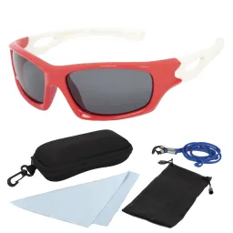 S8185 C6 Red White Flexible Sunglasses Children'S Polarized