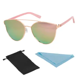 Sunglasses EC04 Gold-Pink Cat'S Eyes